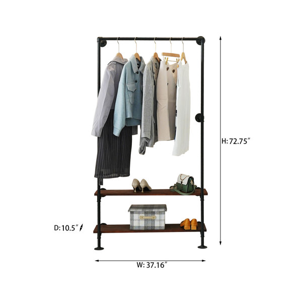 Short garment online rack